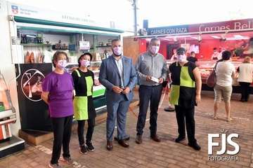 El Mercado de Telde visibiliza su compromiso contra la violencia de género/Francisco Javier Santana.